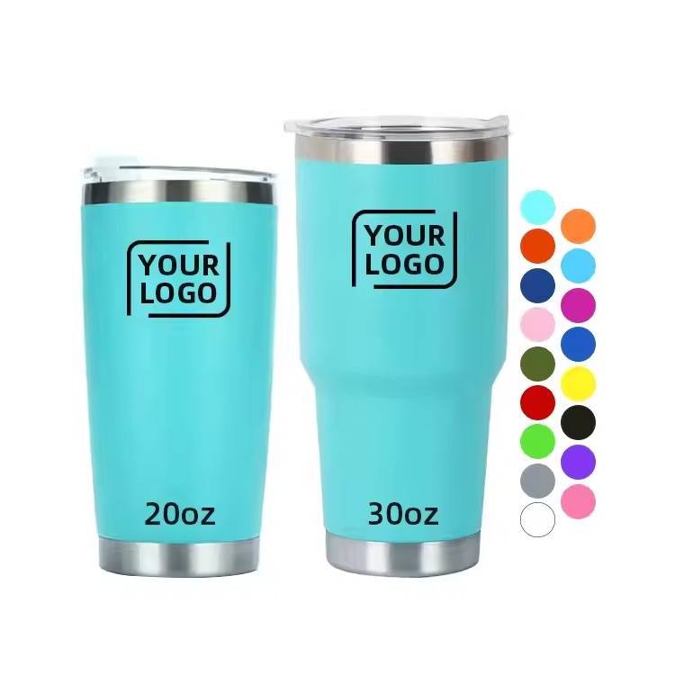 20oz 30oz Қосарлы қабырға вакуумы Оқшаулағыш Кофе кружкасы