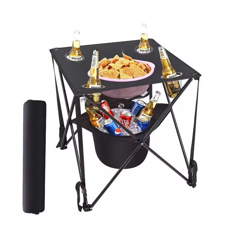 Үйдегі ашық үйге арналған заманауи портативті темір жиналмалы үстел