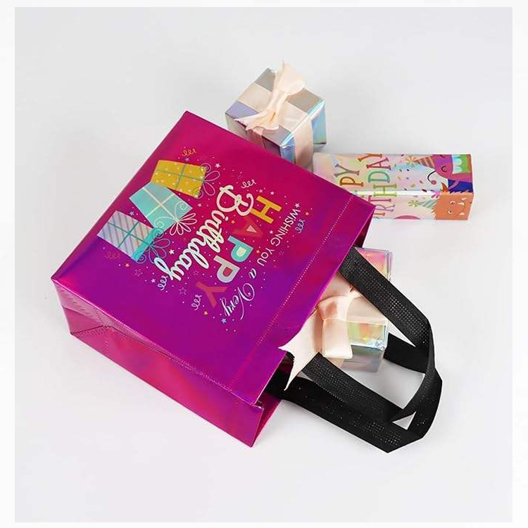 Мульти өлшемді түсті үйлесімді туған күніне арналған сөмкелер