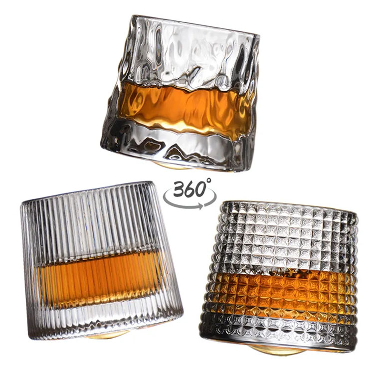 Ескі сәнді виски көзілдірігі Tumbler Rocks бар