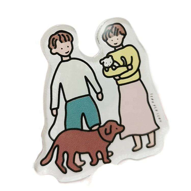 Ашықтық Шығармашылық акрил тоңазытқышының магнитті жапсырмалары